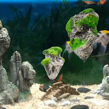 Kintama Roko Sustabdytas Dirbtinio Akmens, Akvariumo Dekoras Žuvų Bako Apdailos Plūduriuojantis Pemza Plaukioja Roko Ornamentu