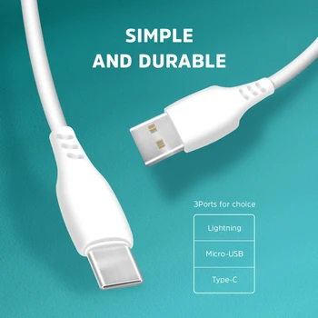 Kivee 2.1 Išmanųjį telefoną USB įkrovimo kabelis skirtas Apple 