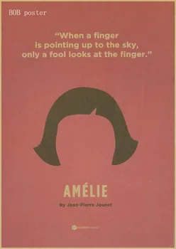 Klasikinio filmo/filmo plakatas Amelie/leon skaitalas/ plakatas retro kraftpopieris derliaus Plakatas siena lipdukas