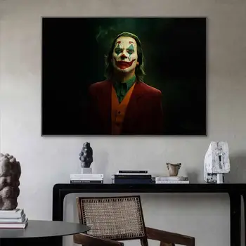 Klasikinis Filmas Joker Drobės Plakatas ir Spausdina Komiksų Sienos Menas Nuotraukas Cuadros Aliejaus Tapybai Šiuolaikinio Gyvenimo Kambario, Namų Dekoro