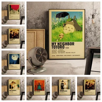 Klasikinis retro filmo plakatas/E. T/Mano Kaimynas Totoro/Shining/Šeimos Sienos Meno Apdaila Spausdinti Baras, Kavinė meno o220
