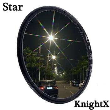 KnightX Star Line 52MM 55MM 58MM 67MM 77MM Fotoaparato Objektyvo Filtras, Skirtas 
