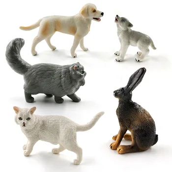 Komodo Drakonas Vilkas, Šuo, Katė Tinginys Triušis Driežas Papūga Kormoranų Fox Gpgb gyvūnų modelio veiksmų skaičius, Švietimo žaislai vaikams