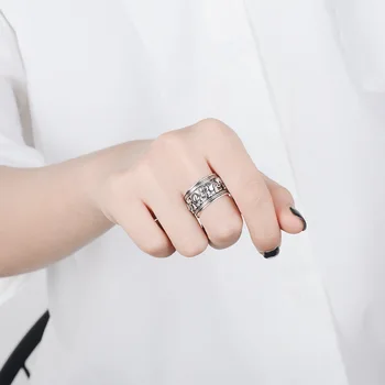 Korėjos Mados Sidabro Spalvos Dramblys Reguliuojamo Dydžio Žiedais, Moteris, Ponios Prabangūs Papuošalai Madinga Antikvariniai Žiedas Anillos