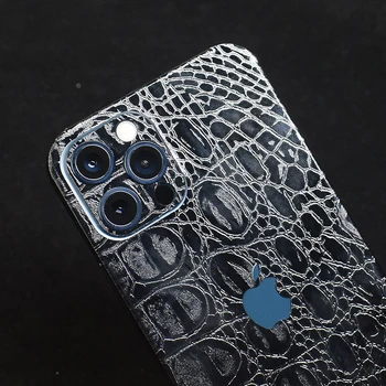 Krokodilas Snakeskin Pattern Dekoratyvinis iPhone 12 11 Pro Max mini XR SE2 XS 7 8 5 SE 2020 5s 6s 6 Plus Atgal Plėvelės, Lipdukai
