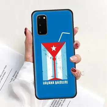 Kubos vėliava Meno Case for Samsung Galaxy A51 A71 A50 A21s S20 FE S21 Ultra A31 A10 A20e A41 A70 M31 A30 Juoda TPU Minkštas Telefono Dangtelį