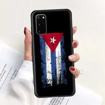 Kubos vėliava Meno Case for Samsung Galaxy A51 A71 A50 A21s S20 FE S21 Ultra A31 A10 A20e A41 A70 M31 A30 Juoda TPU Minkštas Telefono Dangtelį