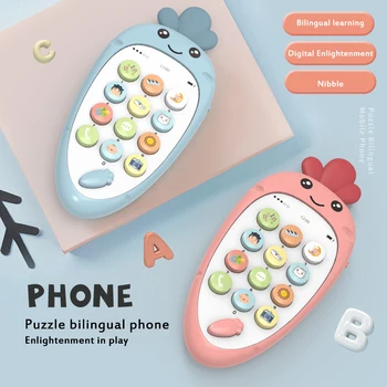 Kūdikių Elektroninių Telefono Žaislai Teether Muzikos Ankstyvojo Švietimo Žaislai, Multi-funkcija Imitavimo Žaislai Telefono