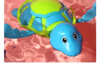 Kūdikių Mielas Gyvūnų Vėžlio Klasikinis Prisukamas Vandens Žaislas Kūdikiams Plaukti Animacinių Filmų Vėžlys Vėjo-Iki Žaislai Vaikams, Vasaros Paplūdimio Vonios Žaislai