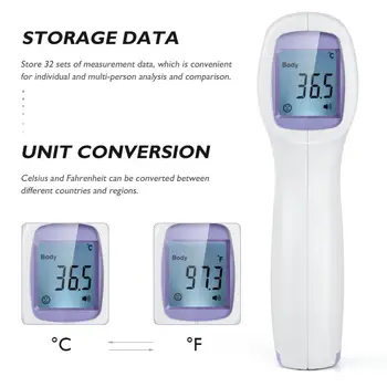 Kūdikių Suaugusiųjų Kūno Infraraudonųjų Spindulių Kaktos Termometras Nešiojamų Ne-Susisiekite Su Skaitmeninės Medicinos Termometras, Temperatūros Matavimo Įrankis