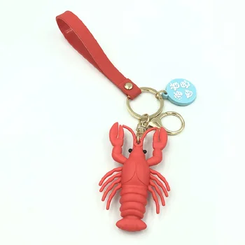 Kūrybinė imitacija kalmarai Keychains Jūrų gyvūnų Key Chain vyrų ir moterų automobilių krepšiai pakabukas aksesuarai dovanos Raktų Žiedas