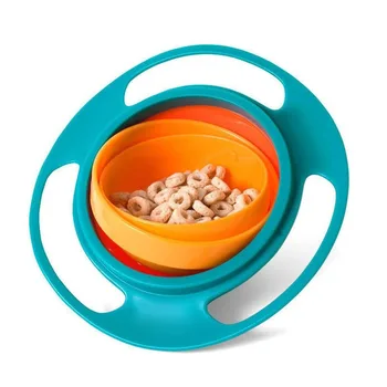 Kūrybos 360 Pasukti Pašalinis Įrodymas Universal Gyro Bowl Kūdikių Maisto Indai Vaikams Valgyti Mokymo Dubenys Šėrimo Mokymosi Patiekalai