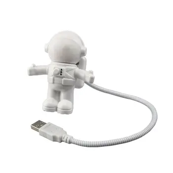 Kūrybos Astronautas Astronautas LED Lanksti USB Šviesos Naktį Šviesos Vaikams Žaislas Nešiojamas KOMPIUTERIS Notebook