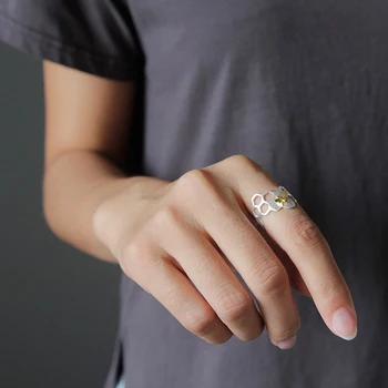 Kūrybos Bičių Lizdą Atidarymo Žiedas Moterims Tuščiaviduriai Iš Geometrijos Aukso Spalvos Bičių Žiedas Aksesuarų Mados Ponios Šaliai, Papuošalai