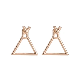 Kūrybos Minimalistinė Geometrinių Auskarai Moterų Mados Paprastas Metalo Trikampis, Kvadratas Mergina Earing Moterų Papuošalai, Aksesuarai