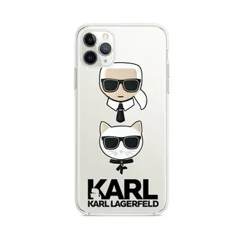 Lagerfeld prabangos prekės ženklo dizaineris KARLs Telefono dėklas aišku, 