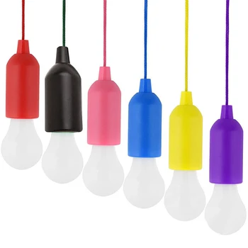 Lauko Nešiojamų Ištraukite Lemputės Šviesos diodų (LED) Lempos Kempingas Žibintų Baterija Spalvinga LED Lemputė Kabo Lempa Balta Apšvietimo CA