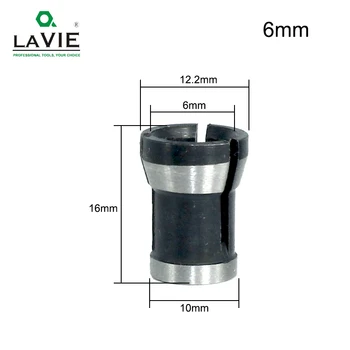 LAVIE 1pc 3PCS Nustatyti įvorės 6.35 mm, 6mm 8mm collet chuck Frezavimo, Graviravimo staklės, Elektriniai Maršrutizatorius Frezavimo Cutter Priedai