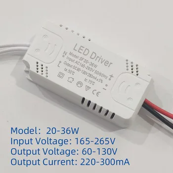 LED Driver Adapteris, Skirtas Apšvietimas 8-24W 25-36W 60W 80W Kristalų lempos, valgomojo lempa kambarį lempos nuolatinės srovės transformatorius