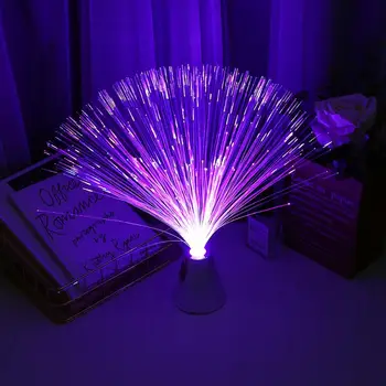 LED Romantiška RGB spalvotu LED Optinio Pluošto Naktį Šviesos Atmosferą, Lempos Baterija Žvaigždėtas dangus Vestuves Dekoratyvinės Šviesos