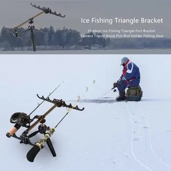 Ledo Žvejybos Stulpų Atramos Fotoaparato Trikojo Žuvų Laikiklis Žvejybos Įrankių Lauko Polių Turėtojas Standartas Žvejybos Įrankiais, Žvejyba Iscas Spręsti