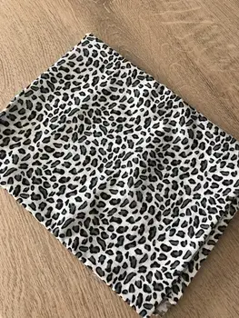 Leopard Atspausdinti Juodos Spalvos Medvilninio Audinio Pasakos Tissu Quilting Kratinys Siuvimo Lėlės Žaislas Namų Tekstilės Stoffen Patalynės Amatų