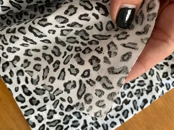 Leopard Atspausdinti Juodos Spalvos Medvilninio Audinio Pasakos Tissu Quilting Kratinys Siuvimo Lėlės Žaislas Namų Tekstilės Stoffen Patalynės Amatų