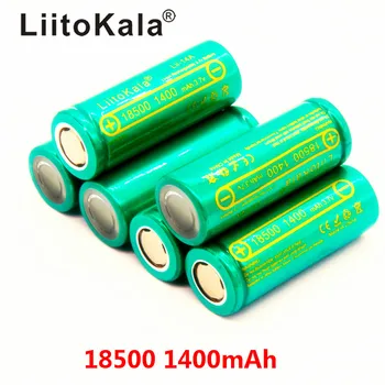 LiitoKala Lii-14A 18500 1400 įkrovimo Baterija (akumuliatorius 18500 baterija 3.7 V lashlight Didmeninė Saugus Li-Ion