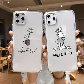 Lil Peep Hellboy Meilės Silikoninis Galinio Dangtelio Atveju iPhone 12 X XS XS MAX XR 8 7 6 6S Plus XS 11Pro MAX Telefono Coque 