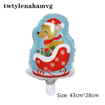 Linksmų Kalėdų Dekoro Laimingų Naujųjų Metų Vaikams Dovanų Žaislų Mini Medis Balta Sniego Žmogus 