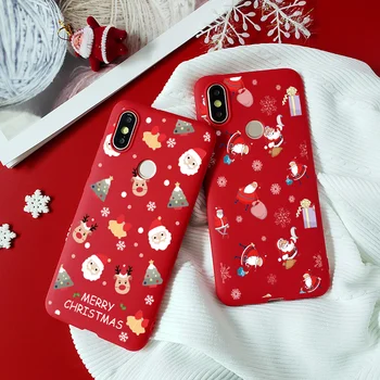 Linksmų Kalėdų Telefoną Atveju Xiaomi Redmi Mi 10 Pastaba Lite 9 9s 9A 9C 8T 8 7 5 6 Pro Max SE 7A Pocophone F2 Pro Elnias Minkštas Viršelis