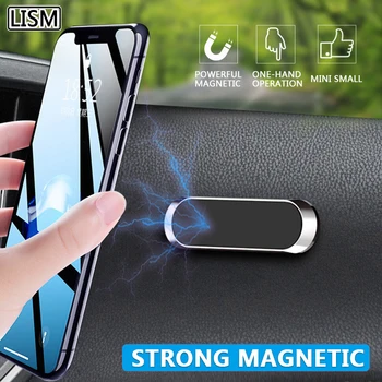 LISM Magnetinio Automobilinis Telefono Laikiklis prietaisų Skydelyje Mini Juostelės Formos Stovas, Skirtas 
