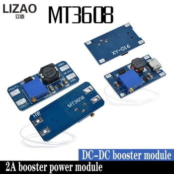 LIZAO MT3608 DC-DC Reguliuojamas Padidinti Modulio 2A Padidinti Plokštė Žingsnis Iki Modulis su MICRO USB 2V-24V į 5V 9V 12V 28V