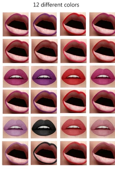 Logotipas Individualų Lūpų Pieštukai Matinis Lipliner Vandeniui Sklandžiai Lūpų Pen Ilgalaikis Pigmentai 12 Spalvų Žavių Lūpų Makiažas