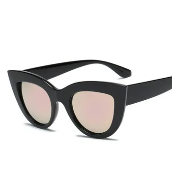 LONSY Naujos Prekės Dizaino Cat Eye Akiniai nuo saulės Moterims 2019 M. Derliaus UV400 Saulės Akiniai Moterų Pink Akiniai, Saulės Akiniai, Ponios
