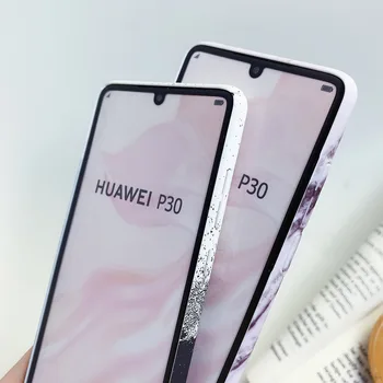 LOVECOM Klasikinio Marmuro Telefoną Atveju Huawei 30 P20 Pro Mate 20 30 Lite Garbę 10 Lite P Smart 2019 Matinis Sunku VNT Galinį Dangtelį