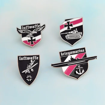 Luftwaffe Oro pajėgų Kriegsmarine karinio jūrų laivyno vokietijos Bako pin erelis galingas Emblema raudona balta juoda sagė ženklelis Kultūros mėgėjams dovana