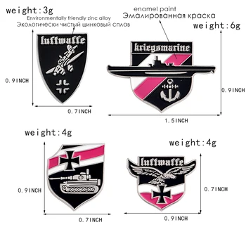 Luftwaffe Oro pajėgų Kriegsmarine karinio jūrų laivyno vokietijos Bako pin erelis galingas Emblema raudona balta juoda sagė ženklelis Kultūros mėgėjams dovana