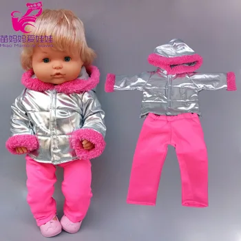 Lėlės drabužių 40cm Nenuco outwear Ropa y su Hermanita 16 colių baby doll striukė, kelnės