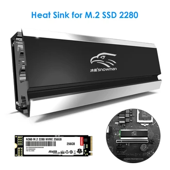 M. 2 SSD Aušintuvo Heatsink 2280 Kietojo Kietajame Diske, Radiatorių M2 NGFF PCI-E NVME Aliuminio dvipusis Aušinimo Šilumos Padas