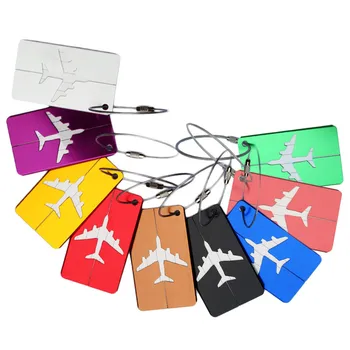 Mados Kelionės Bagažo Etiketės, Dirželiai Aliuminio bagažo žymeklis Vežti skrydžio bagažas kortelės Lagaminą Bagažo žodžius Lašas Laivybos