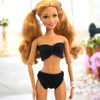 Mados maudymosi kostiumėlį, Barbie Lėlės Drabužiai Bikini Bebe Žaislai Mergaitėms Lėlės Reikmenys, Žaislai Vaikams, maudymosi Kostiumėliai, 18 Colių Lėlės