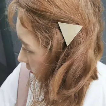 Mados Moterų, Mergaičių, Geometrinis Metalo Snap Plaukų Clips Plaukų Segtukai Modernus, Stilingas Hairgrips Barrettes Plaukų Aksesuarų, Įrankių