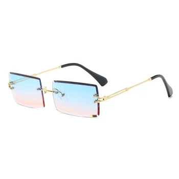 Mados prabangos prekės Taškus Stačiakampis, Akiniai nuo saulės Moterims, madingų Vyrų Atspalvių Lydinio saulės akinius dizaineris didmeninė 2020 m. derliaus