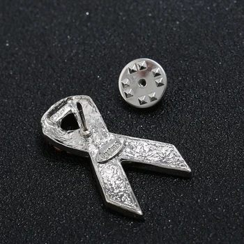 Mados Rožinis Kaspinas, kalnų krištolas Sagės Krūties Vėžio Sąmoningumo Sagė Pin ŽIV Ir AIDS Ženklelis Moterų Sagės Papuošalai