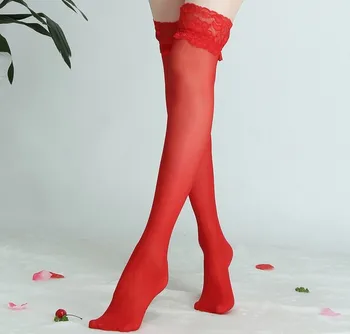 Mados Sexy Nėrinių Kojinės Šiltas Aukštakulniais Kojinės Virš Kelio Kojinių Ilgai Permatomos Kojinės Mergaitėms Ponios Moterys