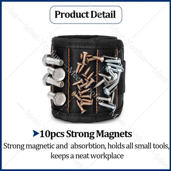 Magnetai Riešo Maišelį Magnetinės Apyrankės Įrankių Laikymo Krepšys Remonto Įrankis Magnetinės Apyrankės Valdos Varžtai Saugojimo Įrankio Laikiklis