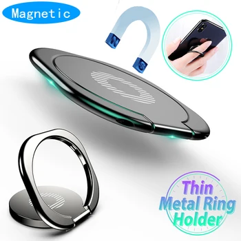 Magnetiniai Mini Automobilio prietaisų Skydelio Laikiklio Žiedas Telefono automobilinį Laikiklį Universalus IPhone Samsung Oneplus 7 Pro Automobilio Laikiklis Stovėti Parama