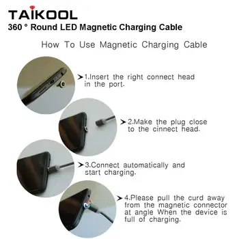 Magnetinio adapteris Micro Usb C Tipo Greito Įkrovimo Tipas-C Magnetas konverteris, Laidas Usb C 