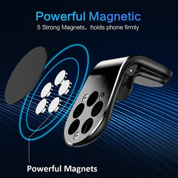 Magnetinio Automobilio, Mobiliojo Telefono Laikiklis Oro Angos Iman Coche Movil tvirtinimas Xiaomi Redmi Pastaba 8 7 iphone 11 X 7 8 pro Max Magnetas Turėtojas